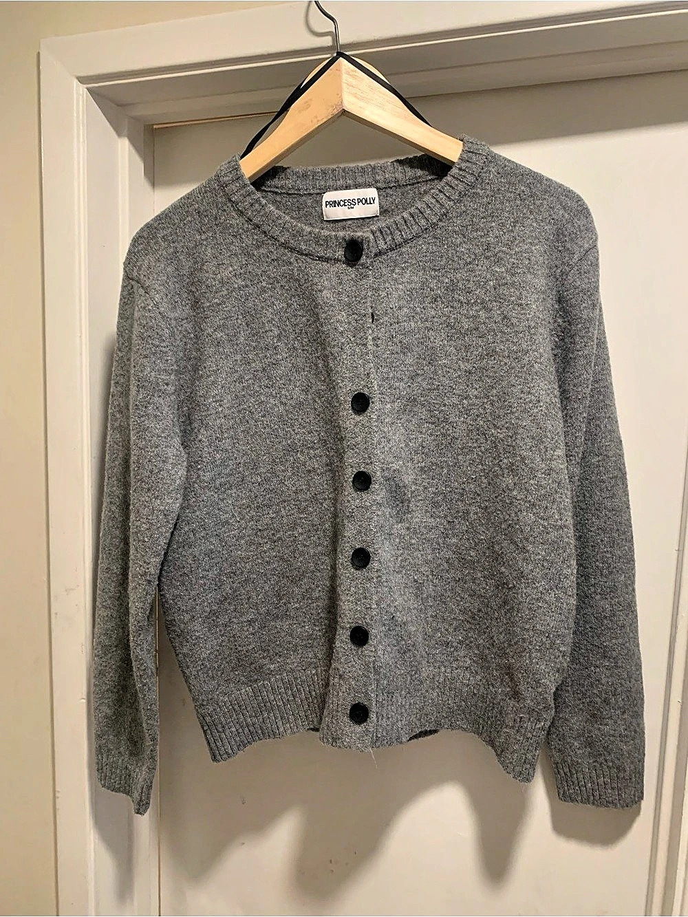 Princess Polly Melancholia Cardigan Gray Size Small/Medium